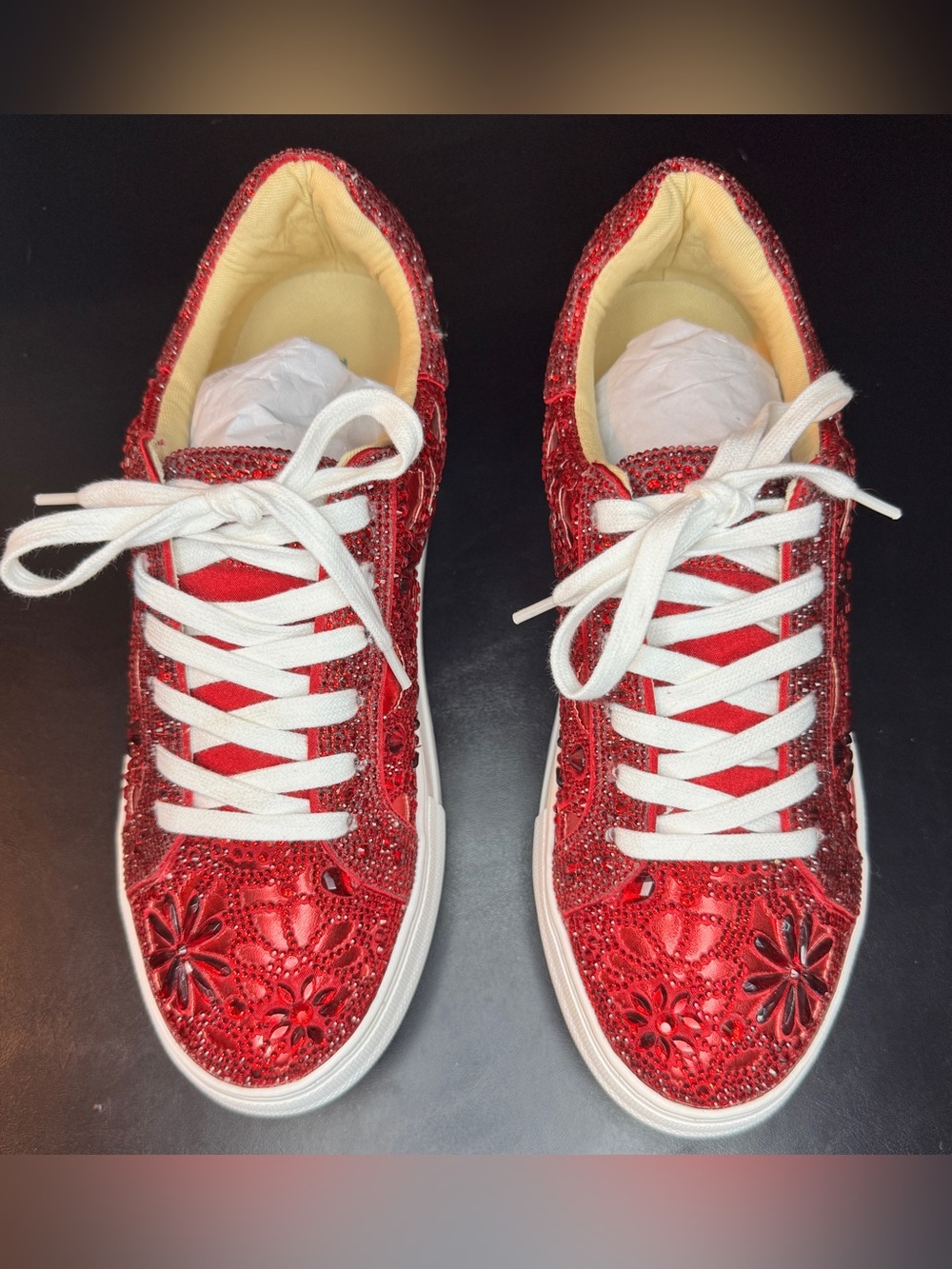 Betsey Johnson REILY Sneakers size 10 women’s - left brand new, R worn once